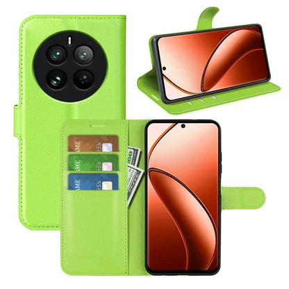 For Realme 12 Pro 5G / 12 Pro+ 5G Case Litchi Texture PU Leather Anti-Scratch Phone Cover