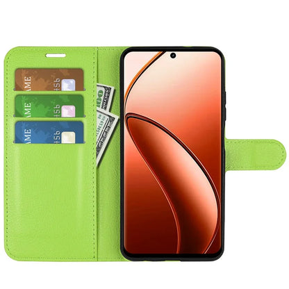 For Realme 12 Pro 5G / 12 Pro+ 5G Case Litchi Texture PU Leather Anti-Scratch Phone Cover