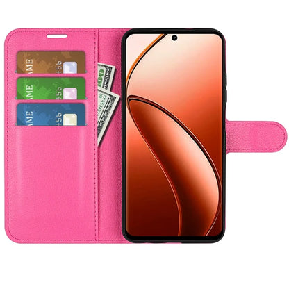 For Realme 12 Pro 5G / 12 Pro+ 5G Case Litchi Texture PU Leather Anti-Scratch Phone Cover