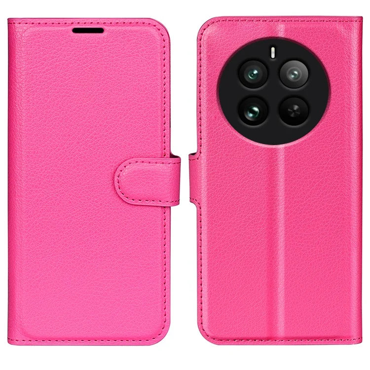 For Realme 12 Pro 5G / 12 Pro+ 5G Case Litchi Texture PU Leather Anti-Scratch Phone Cover