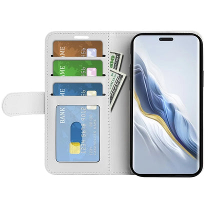 For Honor Magic6 Pro 5G Wallet Case Anti-Drop PU Leather Phone Cover