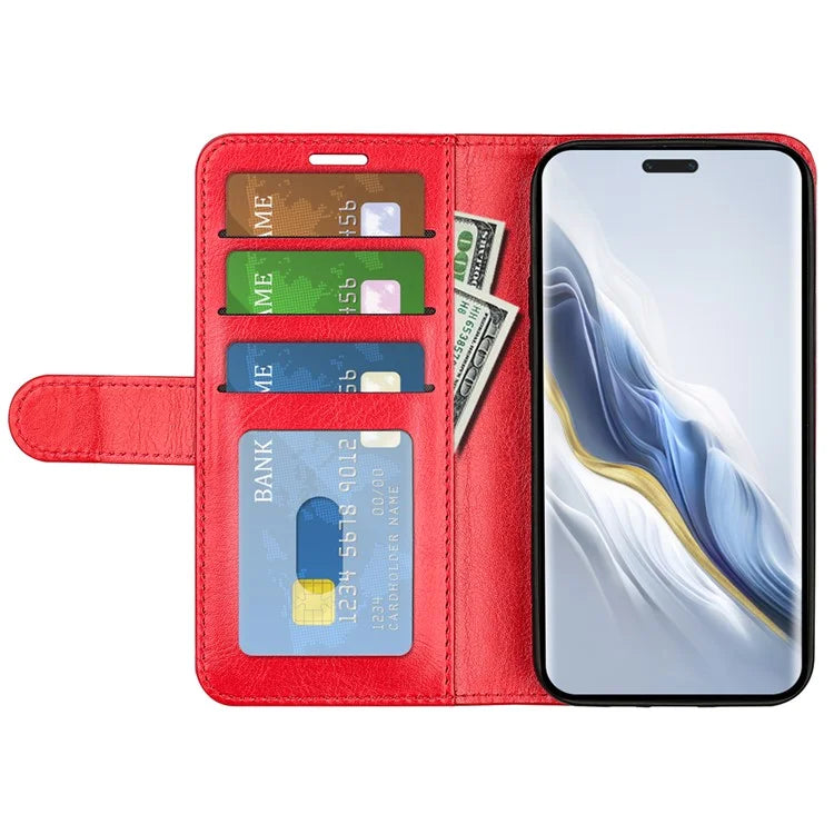 For Honor Magic6 Pro 5G Wallet Case Anti-Drop PU Leather Phone Cover