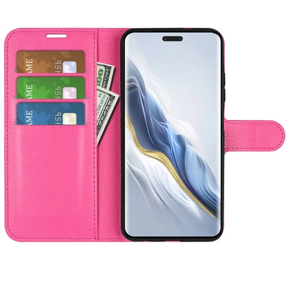 For Honor Magic6 Pro 5G Phone Case Litchi Texture PU Leather Flip Cover