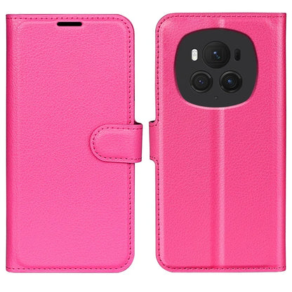 For Honor Magic6 Pro 5G Phone Case Litchi Texture PU Leather Flip Cover