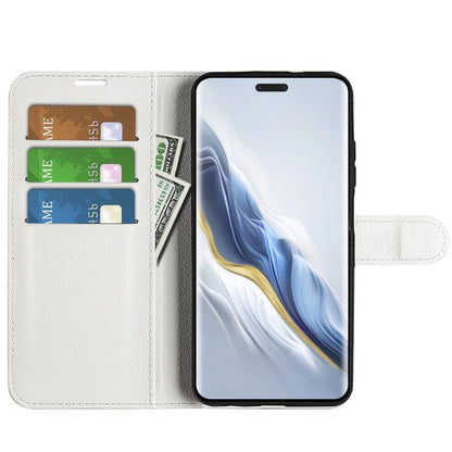 For Honor Magic6 Pro 5G Phone Case Litchi Texture PU Leather Flip Cover
