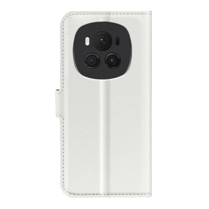 For Honor Magic6 Pro 5G Phone Case Litchi Texture PU Leather Flip Cover
