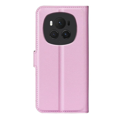 For Honor Magic6 Pro 5G Phone Case Litchi Texture PU Leather Flip Cover