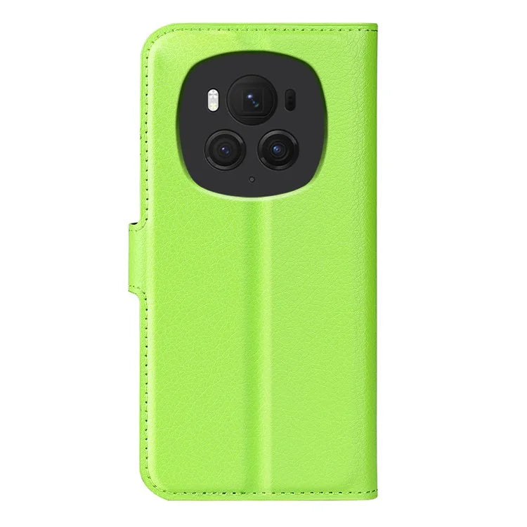 For Honor Magic6 Pro 5G Phone Case Litchi Texture PU Leather Flip Cover
