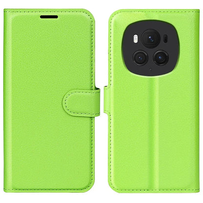 For Honor Magic6 Pro 5G Phone Case Litchi Texture PU Leather Flip Cover
