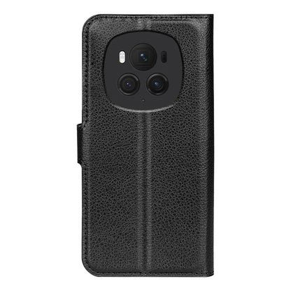 For Honor Magic6 Pro 5G Phone Case Litchi Texture PU Leather Flip Cover