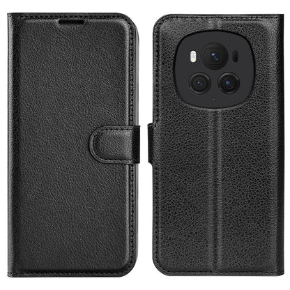 For Honor Magic6 Pro 5G Phone Case Litchi Texture PU Leather Flip Cover