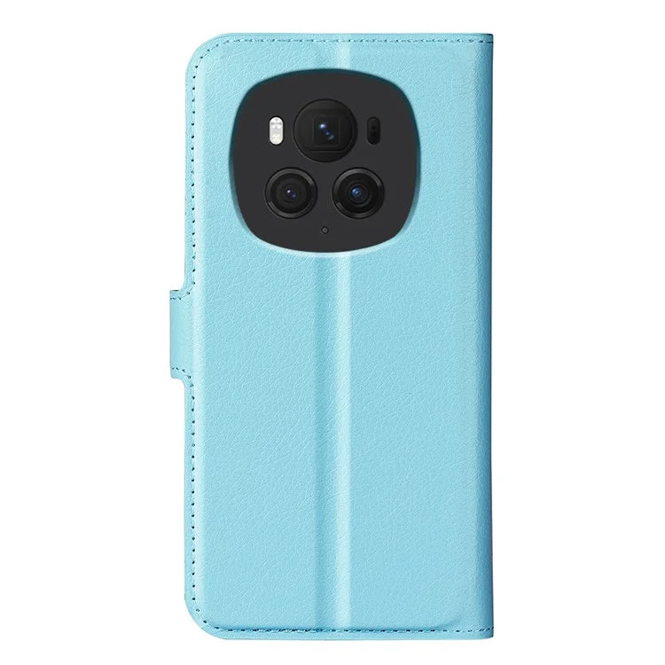For Honor Magic6 Pro 5G Phone Case Litchi Texture PU Leather Flip Cover