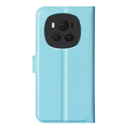 For Honor Magic6 Pro 5G Phone Case Litchi Texture PU Leather Flip Cover