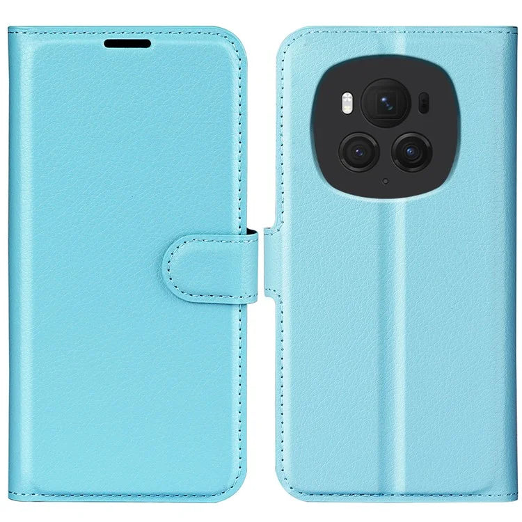 For Honor Magic6 Pro 5G Phone Case Litchi Texture PU Leather Flip Cover