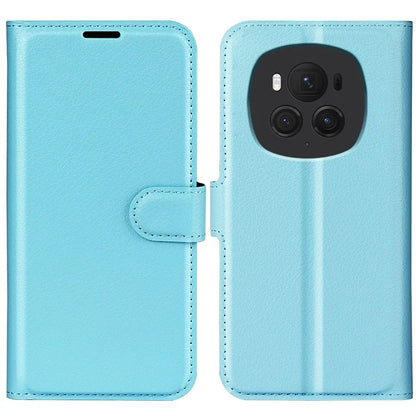 For Honor Magic6 Pro 5G Phone Case Litchi Texture PU Leather Flip Cover