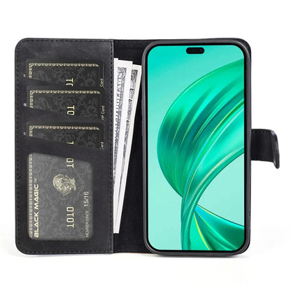 For Honor X8b 4G Cell Phone Cases Bump Proof PU Leather Color Splicing Cover