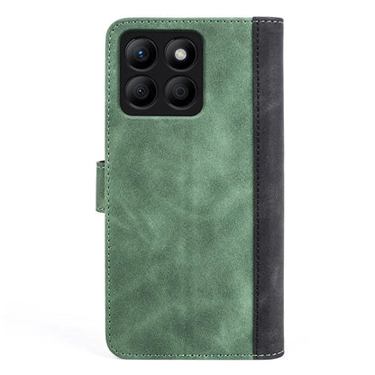 For Honor X8b 4G Cell Phone Cases Bump Proof PU Leather Color Splicing Cover