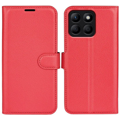 For Honor X8b 4G Leather Wallet Case Litchi Texture Protective Phone Cover