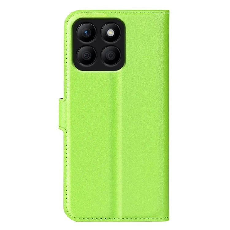 For Honor X8b 4G Leather Wallet Case Litchi Texture Protective Phone Cover