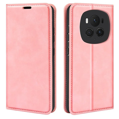 For Honor Magic6 Pro 5G Case Skin-Touch PU Leather Protective Phone Cover