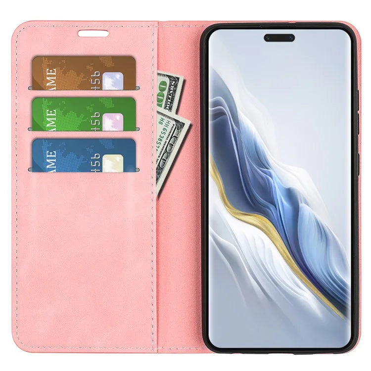 For Honor Magic6 Pro 5G Case Skin-Touch PU Leather Protective Phone Cover