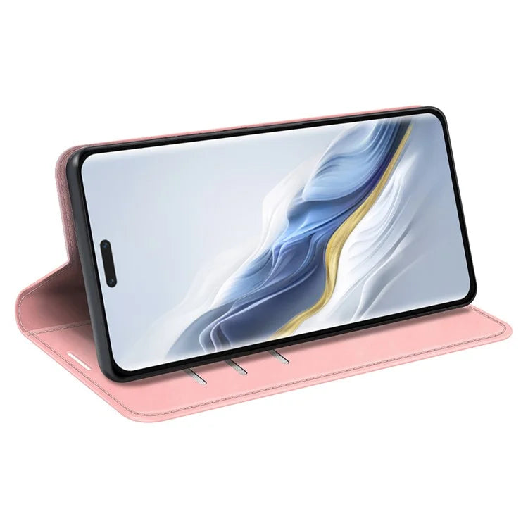 For Honor Magic6 Pro 5G Case Skin-Touch PU Leather Protective Phone Cover
