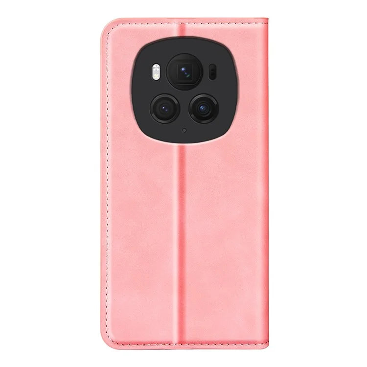 For Honor Magic6 Pro 5G Case Skin-Touch PU Leather Protective Phone Cover
