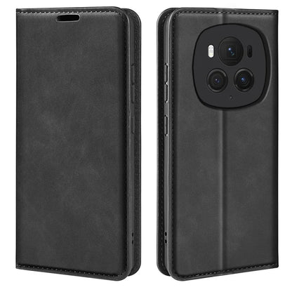 For Honor Magic6 Pro 5G Case Skin-Touch PU Leather Protective Phone Cover