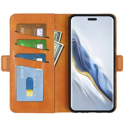 For Honor Magic6 Pro 5G Phone Case Dual Magnetic Clasp Leather Flip Cover