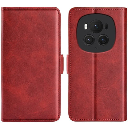 For Honor Magic6 Pro 5G Phone Case Dual Magnetic Clasp Leather Flip Cover