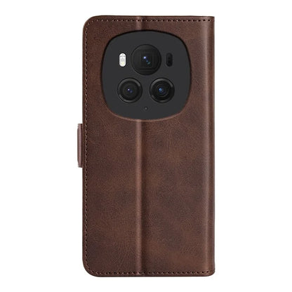 For Honor Magic6 Pro 5G Phone Case Dual Magnetic Clasp Leather Flip Cover