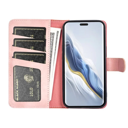 For Honor Magic6 Pro 5G Case PU Leather Color Splicing Wallet Phone Cover