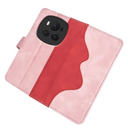For Honor Magic6 Pro 5G Case PU Leather Color Splicing Wallet Phone Cover