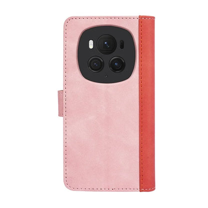 For Honor Magic6 Pro 5G Case PU Leather Color Splicing Wallet Phone Cover