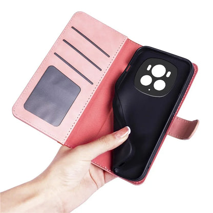 For Honor Magic6 Pro 5G Case PU Leather Color Splicing Wallet Phone Cover