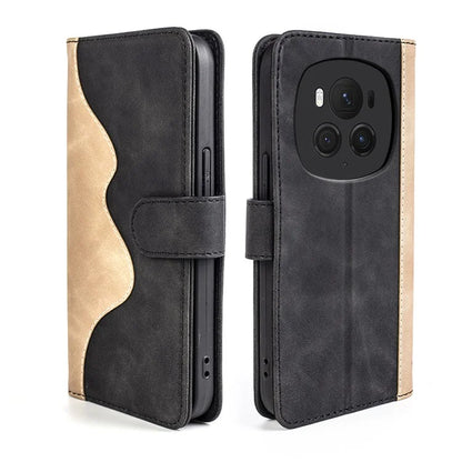 For Honor Magic6 Pro 5G Case PU Leather Color Splicing Wallet Phone Cover