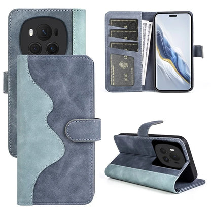 For Honor Magic6 Pro 5G Case PU Leather Color Splicing Wallet Phone Cover