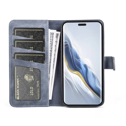 For Honor Magic6 Pro 5G Case PU Leather Color Splicing Wallet Phone Cover