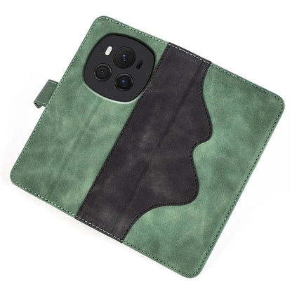 For Honor Magic6 Pro 5G Case PU Leather Color Splicing Wallet Phone Cover
