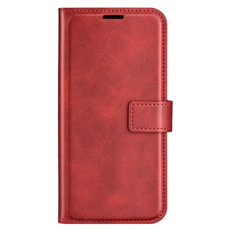 For Realme 12+ 5G Leather Case Calf Texture Phone Wallet Cover