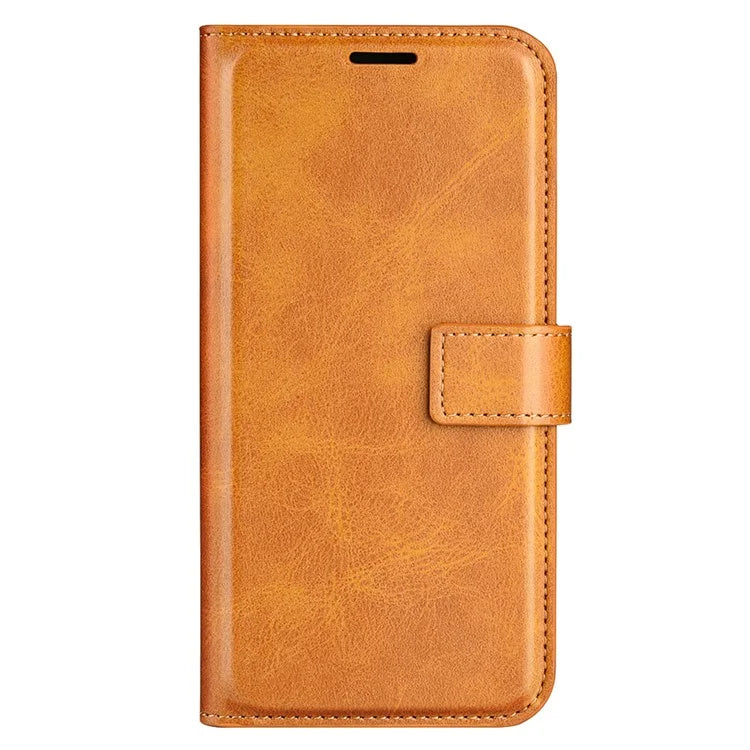 For Realme 12+ 5G Leather Case Calf Texture Phone Wallet Cover