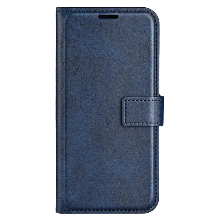 For Realme 12+ 5G Leather Case Calf Texture Phone Wallet Cover