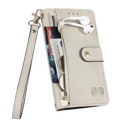 For Samsung Galaxy A14 5G / 4G Case RFID Blocking Leather Stand Cover with Zipper Wallet