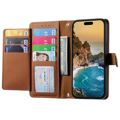 For iPhone 14 Plus Case RFID Blocking Wallet PU Leather Stand Flip Phone Cover