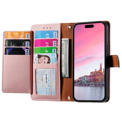 For iPhone 14 Plus Case RFID Blocking Wallet PU Leather Stand Flip Phone Cover