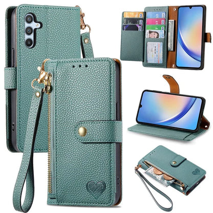 For Samsung Galaxy A34 5G Case with Strap PU Leather Phone Cover RFID Blocking Wallet