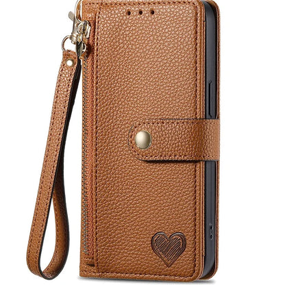 For Xiaomi Redmi Note 13 5G Case Zipper Leather Phone Cover RFID Blocking Wallet