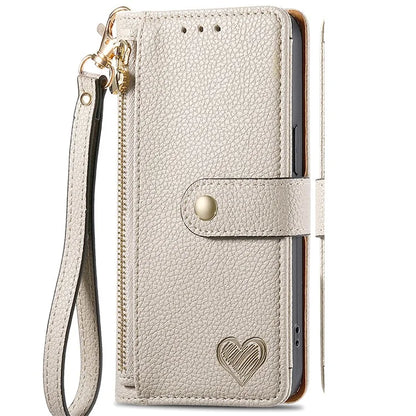 For Xiaomi Redmi Note 13 5G Case Zipper Leather Phone Cover RFID Blocking Wallet