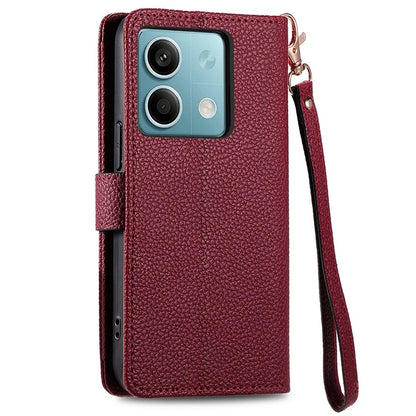 For Xiaomi Redmi Note 13 5G Case Zipper Leather Phone Cover RFID Blocking Wallet