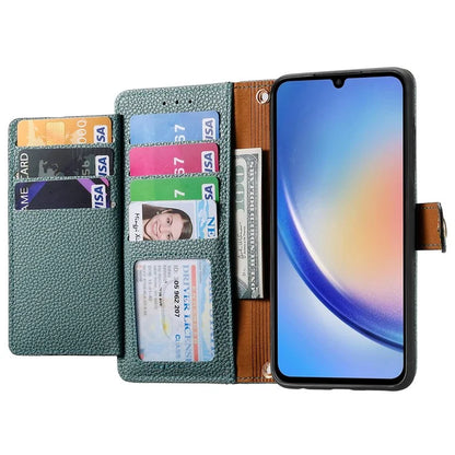 For Samsung Galaxy A35 5G Wallet Case Heart Shape Imprinted Leather Phone Cover